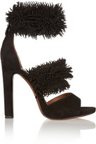 Thumbnail for your product : Alaia Fringed suede sandals