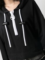 Thumbnail for your product : Diesel Cropped Cotton Hoodie