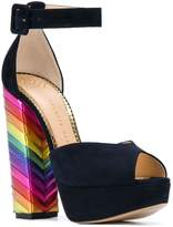 Thumbnail for your product : Charlotte Olympia Eugenie rainbow heel sandals