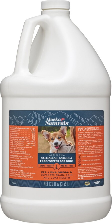 Alaska Naturals Wild Alaskan Salmon Oil Formula Dog Supplement, 120-fl oz bottle