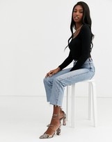 Thumbnail for your product : Asos Tall ASOS DESIGN Tall fitted t-shirt with lace trim