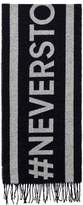 Thumbnail for your product : Gant Navy and Grey Never Stop Learning Scarf