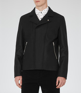 Thumbnail for your product : Reiss Fix CONCEALED ZIP JACKET BLACK