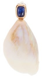 Dezso Sapphire, Baroque Pearl & 18kt Rose Gold Charm - Pearl