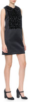 Thumbnail for your product : Dolce & Gabbana Rounded Collar Dress with Velvet Appliqués
