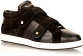 Thumbnail for your product : Jimmy Choo Yuko black leather and suede low-top sneaker