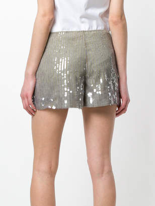 Alberta Ferretti sequined short shorts