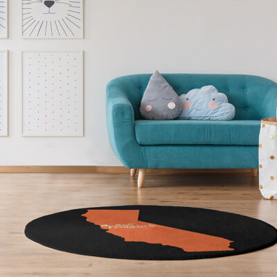 East Urban Home San Francisco Sports Colors Poly Chenille Rug