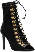 Thumbnail for your product : Balmain 95mm Lace-Up Boots
