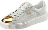 Thumbnail for your product : Puma Suede Creeper White Gold Sneaker