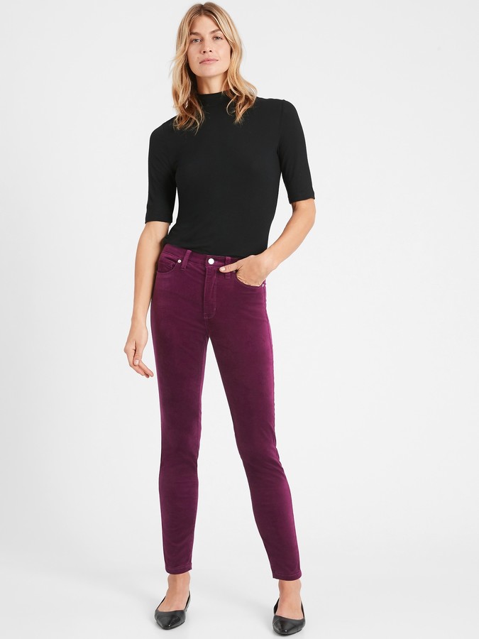petite velvet jeans
