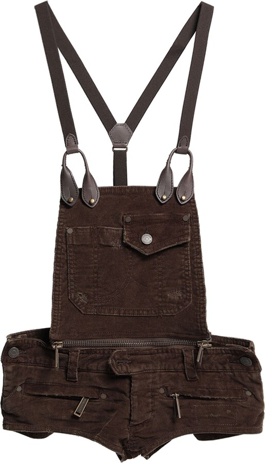 DSQUARED2 Overalls Dark Brown - ShopStyle Pants