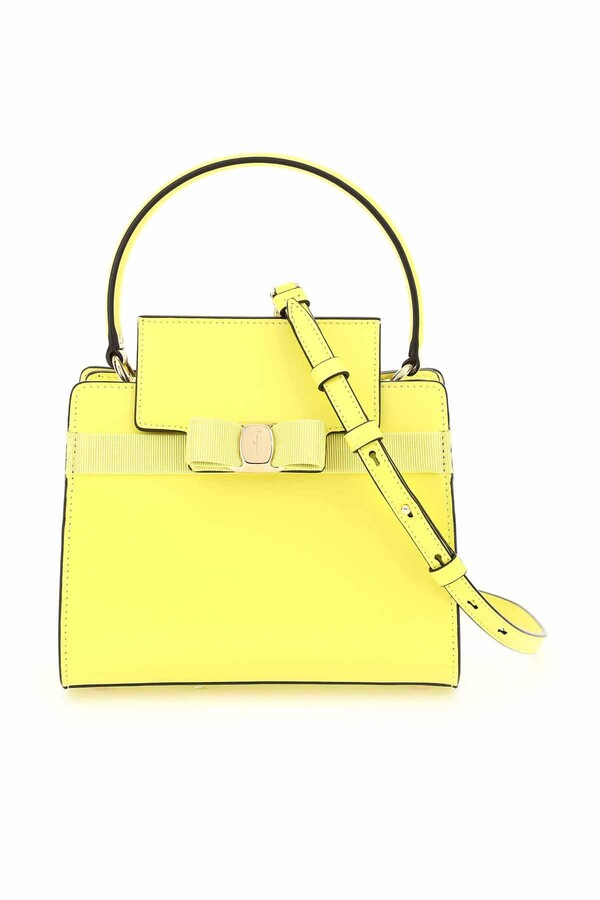 Salvatore Ferragamo Yellow Handbags | Shop the world's largest 