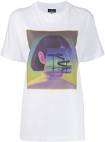 Thumbnail for your product : Marcelo Burlon County of Milan Carousel Square T-Shirt White Multicolor