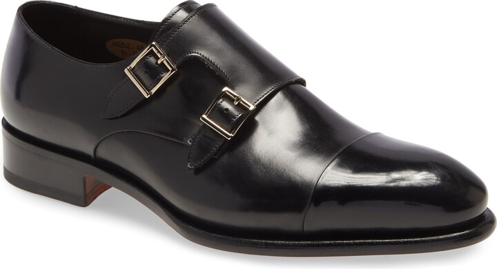 Santoni IRA Double Monk Strap Shoe