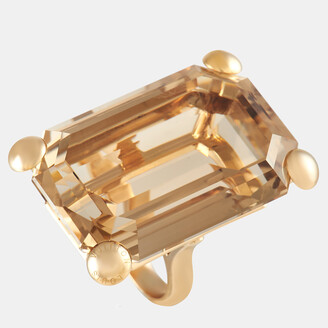 Louis Vuitton Solid 18K White Gold Empreinte Ring, Size 52 Band w