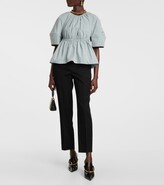Thumbnail for your product : Jil Sander Gathered cotton poplin blouse