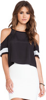 Thumbnail for your product : BCBGeneration Open Shoulder Athletic Tee