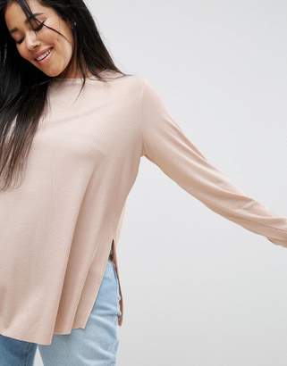 ASOS Curve Tunic Top With Side Splits And Curve Hem