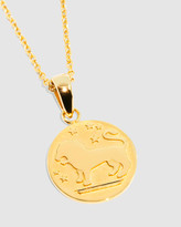 Thumbnail for your product : Molten Store Women's Gold Fine Jewellery - The Gold Leo Zodiac Pendant Necklace