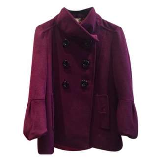 Carolina Herrera Purple Wool Coat for Women