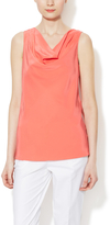 Thumbnail for your product : Lafayette 148 New York Misha Silk Cowlneck Top
