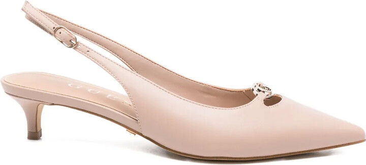 GUESS USA Slingback Kitten-Heel Pumps