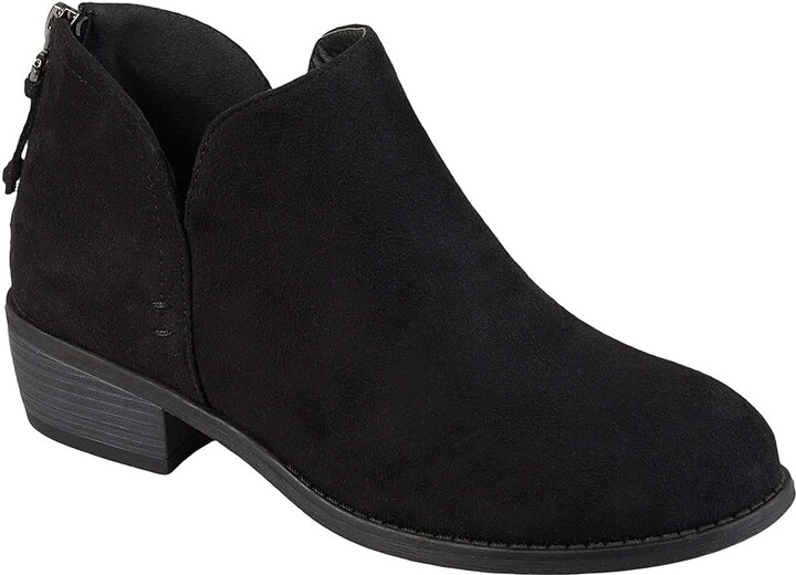 Journee Collection Livvy Women's Shoes Black : 9.5 M Faux Leather