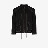Thumbnail for your product : Sulvam Chain Stitch Zip-Up Jacket