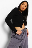 Thumbnail for your product : boohoo Petite Soft Knit Crop Cardigan