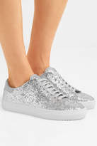Thumbnail for your product : Axel Arigato Clean 90 Glittered Leather Sneakers - Silver