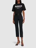Thumbnail for your product : Alexander McQueen Oversize printed cotton t-shirt