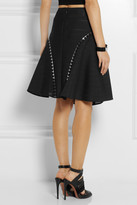 Thumbnail for your product : Versace Flared embellished stretch woven skirt