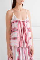 Thumbnail for your product : Lemlem Tabtab Cotton-blend Gauze Camisole - Baby pink