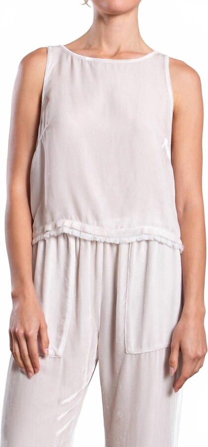 Pharaoh Women's Sylvie Tank Top In Milk Velvet