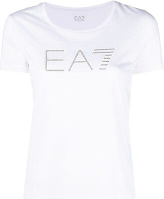 EA7 Emporio Armani logo-print cotton T-shirt