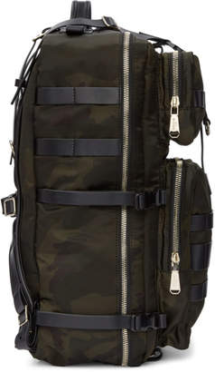 Balmain Khaki Camo Nomade Backpack