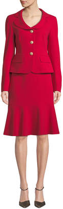Albert Nipon Two-Piece Jacket & Flounce Skirt Set