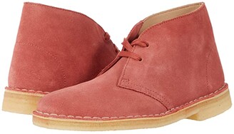 pink clarks desert boots