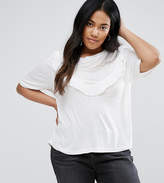 Thumbnail for your product : Brave Soul Plus T-Shirt With Frill Detail