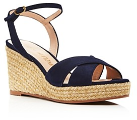 stuart weitzman navy sandals