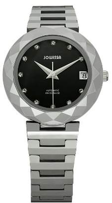 Jowissa Soletta Women's Automatic Watch with Black Dial Analogue Display and Silver Tungsten Bracelet J1.170.M