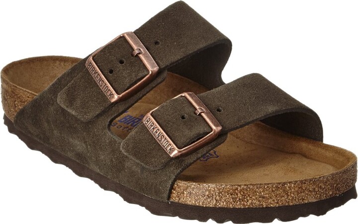 Birkenstock Men's Arizona Soft Footbed Suede Leather Sandal