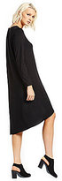 Thumbnail for your product : Eileen Fisher Petite Long-Sleeve Asymmetric Dress