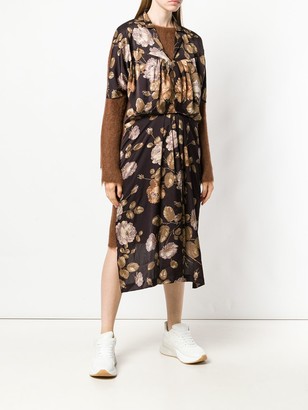 Junya Watanabe Floral Front Jersey Jumper Dress