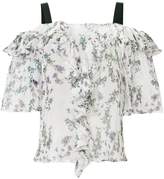 Blumarine off-shoulder floral blouse 