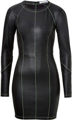 Alexander Wang T BY Leather Dress with Contrast Stitching