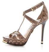 Thumbnail for your product : Michael Kors Collection Leandra Snakeskin Sandals