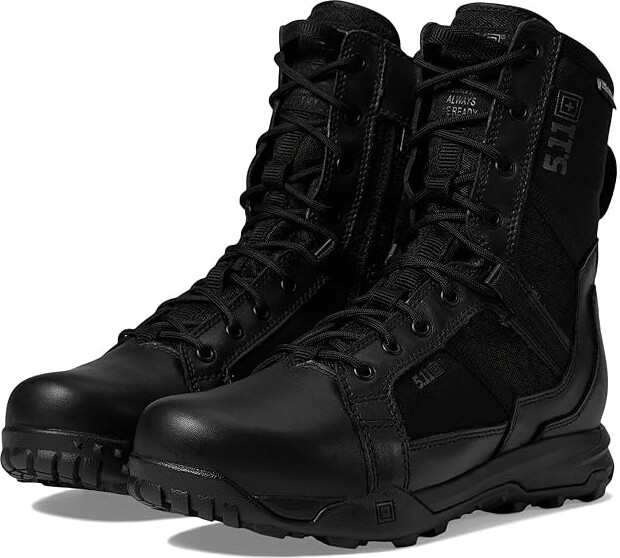 5.11 Tactical A/T 8 SZ WP Men's Shoes Black 1 : 7.5 M, Leather/Textile