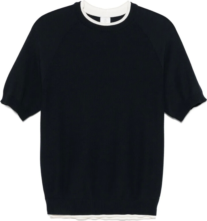 Eleventy honeycomb-knit T-shirt